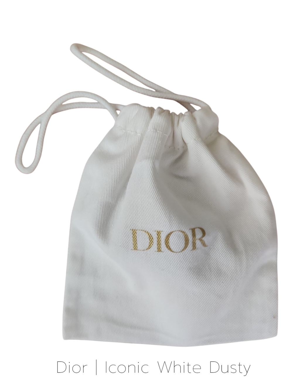 Dior White Dust Bag
